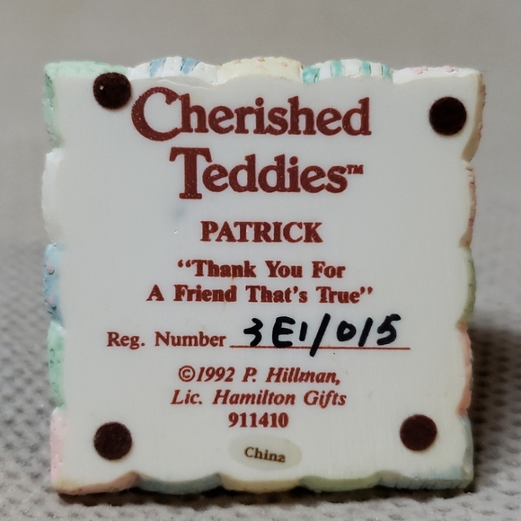 Cherished Teddies, Patrick - Picture 3 of 7